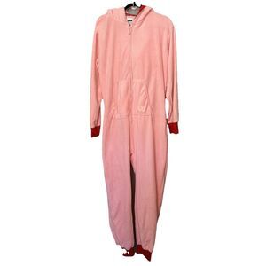 Tipsy Elves A Christmas Story Bunny Jumpsuit Womens Mens Large One-piece Fleece